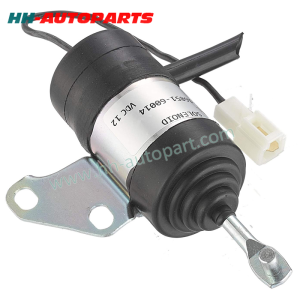 Fuel Shut Off Solenoid 16851-60014 16851-60010 16851-60013 052600-4531 052600-4530 for Kubota Tractor Mower Excavator Z482 D902 D722 RTV900S RTV900W BX1830D 12V