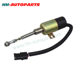 QT202A Stop Solenoid Actuator 24V Aftermarket HH053-24V with 3-Pins for Yuchai Diesel QT202A