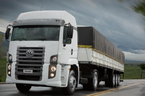 White Volkswagen truck