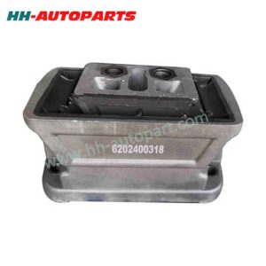Mercedes Aluminium Engine Mounting 6202400318 6202400118 European Heavy Duty Truck Parts HH-AutoParts Car Parts Mercedes Mercedes-Benz Actros/Antos/Arocs/Axor OM 502 LA Mercedes-Benz L-Series BM 346 Mercedes-Benz O 300-/O 400-Series / Setra S 200-/S 300-Series OM 422 + A, OM 442 + A, OM 447 + A Mercedes-Benz SK/MK/NG-Series BM 620/621/622/623, 624/625, 645/646/647/648, 652/655/658/659