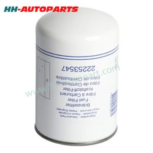 Fuel Filter 22253547 for Renault 7422253506 7421764961 Euro Truck Aftermarket Parts HH-AutoParts Ref No. Renault 7421764961, 7422253506 Volvo 21764952, 22253506, 22253547, 23843835 Description Fuel Filter Application Renault Trucks Magnum, C/K/T Volvo FH/FM/FMX/NH 9/10/11/12/13/16 FH 16