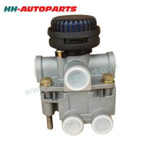 Relay Valve for Renault 5010207451 9730112050 DAF 1302103 Euro Truck Aftermarket Parts HH-AutoParts Ref No. DAF 1302103, 1302103A, 1302103R, 1506488 Mercedes-Benz 0054291044, A0054291044 Renault 5010207451 WABCO 9730112050 Description Relay Valve Application Renault DAF F 65/75/85/95, 65/75/85 CF, 95 XF, CF 75/85, XF 95 Mercedes-BenzActros/Antos/Arocs/Axor,Actros,1,950/952/953/954;Actros 2/3 930/932/933/934; Axor 942/943 Mercedes-Benz Atego/Econic Atego 1/2 970/972/976