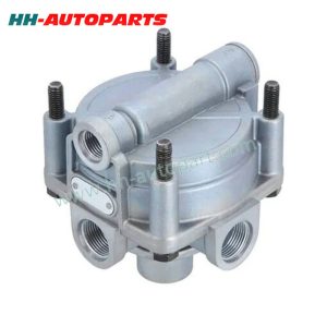 Relay Valve for Renault 5010588270 9730113000 DAF 1518271 Euro Truck Aftermarket Parts HH-AutoParts Ref No. DAF 1518271 MAN 81.52116.6089 Mercedes-Benz 0044299444, A0044299444 Renault 5010588270 Scania 1413698, 1935668, 2038219 Volvo 20733197 WABCO 9730113000 Description Relay Valve Application Renault Mercedes-Benz Actros/Antos/Arocs/Axor Actros 1 950/952/954; Actros 2/3 930/934; Axor 374/375/944, 950/952 Mercedes-Benz Atego/Econic Atego 1 950/952 Econic 1 957 Scania 4-Series 94, 114, 124, 144, 164 Scania L-/P-/G-/R-/S-Series LPGRS Scania P-/G-/R-/T-Series P/G/R/T Volvo FL 6 (2000-), FL, FE FE 2006-2013