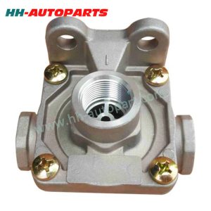 0370889 1186892 1422152 Quick Release Valve for DAF European Truck Parts HH-AutoParts Ref No. DAF 0370889, 0370889A, 370889, 370889A Scania 1339907, 1422152, 307461, 371574 Description Quick Release Valve Application DAF F800/1000/1100,F1300/1600/1700,F1800/1900/2100, F2300/2500/2700,F 2800/2900/3200, F 3300/3600, F 65/75/85/95, 65/75/85 CF, 95 XF, CF 75, CF 85 /IV, XF 95/105, Bus Scania 2-/3-Series 82, 92, 112, 142 93, 113, 143 Scania 4-Series 94, 114, 124, 144, 164 Scania Bus 3-Series F/K 93, F/K/L/N 113 Scania Bus 4-/F-/K-/N-Series 4-Series AMI 700, ARA 860 F-/K-/N-Series AD 1501P, R 560/660/665, R 780/782, RB 662 Scania P-/G-/R-/T-Series AM/AMA/AMD, AD 1300, AD 1501P, ASA 700/1000; R 560/660, R 680/780, RB 660, RP 835 Trailer Universal Volvo F/FL 6 (-2000), F/FL/FM 7, FLC FL 608-619 1985-1996 Volvo F/FL/N/NL 10/12/16 F 10/12/16, FL 10/12, N 10/12 Volvo FH/FM/FMX/NH 9/10/11/12/13/16 FH 12 1998-2001, FH 16 1998-2003
